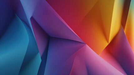 Poster - Abstract artistic background with gradient color geometric figures
