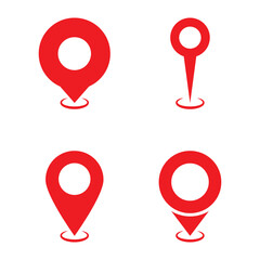 Poster - location vector icon set. point illustration sign collection. position symbol. place logo.