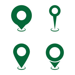 Poster - location vector icon set. point illustration sign collection. position symbol. place logo.