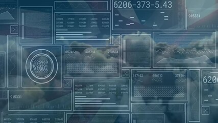 Poster - Starting sequence, transparent flight HUD updating numeric gauges and charts for live data overlay