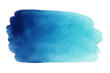 Poster - Watercolor gradient blending soft blue hues, generating translucent textured surface for creative digital and print design applications
