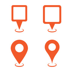 Poster - Set of location pin icons. GPS and map pin icon. navigation vector icon set. map marker pointer icon set. Destination Symbol. GPS location symbol collection. Vector illustration