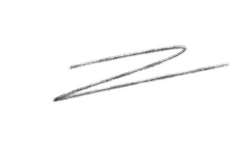 Poster - A single charcoal scribble isolated on transparent background