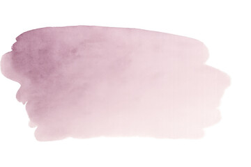 Fototapete - Soft pink watercolor stain featuring a transparent background, enhancing elegance and artistry with its delicate and beautiful texture