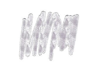 Poster - A gray scribble with a rough texture is isolated on transparent background