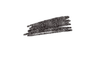 Poster - A dark gray charcoal smear isolated on transparent background