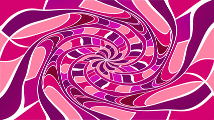 Poster - Abstract swirling pattern with shades of pink and purple
