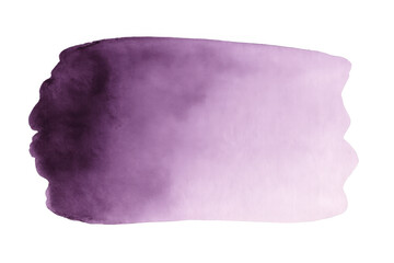 Poster - Purple watercolor gradient transitioning from deep to pale tones, revealing transparent background, enhancing visual compositions