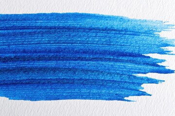 Wall Mural - Blue Watercolor Stripes. Abstract Texture Streaks for Festive Backdrops and Childcare Center Art