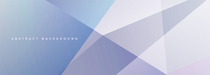 Poster - Soft blue and pink pastel colors modern wide abstract background with geometric shapes. Vector illustration
