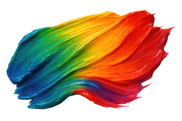 Fototapete - Colorful brush stroke creating a vibrant wave effect, ideal for adding a touch of artistic flair to designs