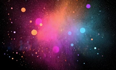 Poster - Abstract Colorful Bokeh Explosion