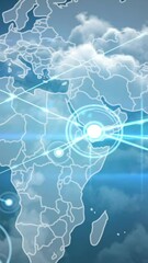 Poster - Animation of network of connections over world map