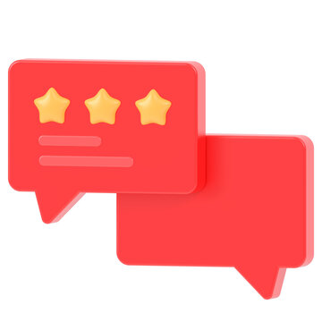 Best Reviews 3d render icon in cartoon plastic style minimal isolated on transparent white background	
