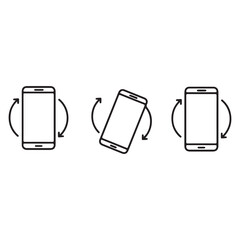 Poster - Phone Rotation Icons Representing Device Orientation for Landscape and Portrait Modes User Interface Design and Mobile App Development