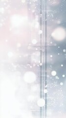 Leinwandbilder - Abstract digital artwork with bokeh effect and glitch art elements a gradient of soft pink and blue tones with bright highlights.