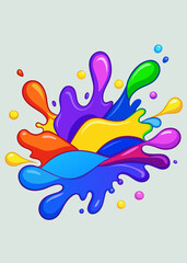 Naklejka na meble abstract colorful 