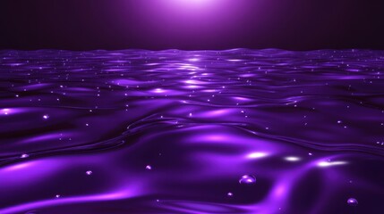 Poster - Purple Ocean: A Serene Digital Seascape
