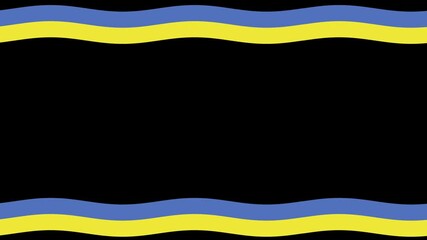 Poster - Background of Ukrainian Flag Flying Above and Below