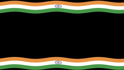 Poster - Background of the Indian Union Flag Flying Above and Below