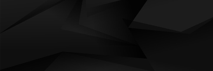 Wall Mural - abstract dark background featuring a soft black gradient and geometric shapes.
