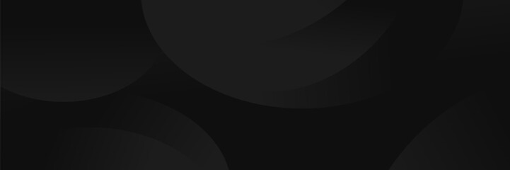 Wall Mural - abstract dark background featuring a soft black gradient and geometric shapes.