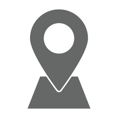 Fototapete - Location marker icon representing geographic points for navigation and mapping purposes. Map pointer marking specific geographical location. eps 10