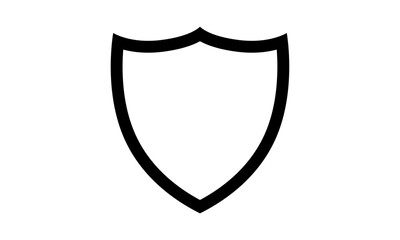Fototapete - Collection of shield silhouettes vector
