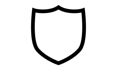 Fototapete - Collection of shield silhouettes vector