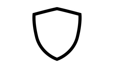 Fototapete - Collection of shield silhouettes vector