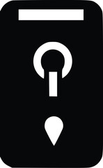 Leinwandbilder - Modern minimalist vector elevator control panel icon design.