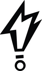 Poster - Abstract vector flame logo design: bold, sharp, energy icon.