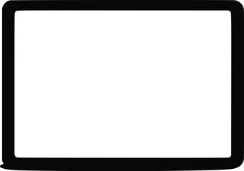 Leinwandbilder - Bold Black Vector Rectangle; Simple, Modern, Minimalist Design