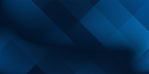 Poster - Modern gradient dark navy blue banner simple abstract design