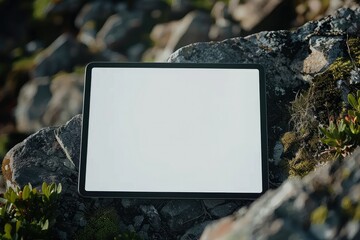 Poster - Clear Pixel Image of Landscape Tablet Screen Mockup