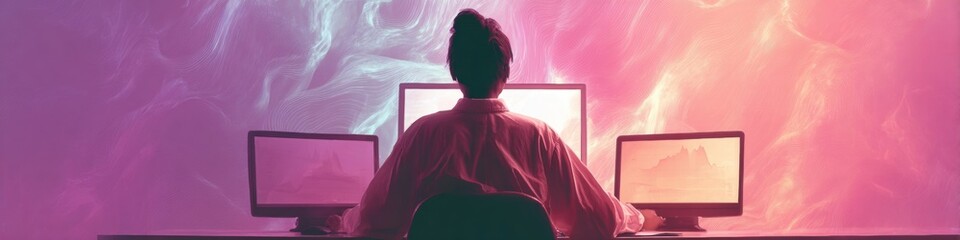 Poster - Modern HR Specialist Managing Dynamic Workforce with Digital Charts and Flexible Scheduling in Collaborative Office for Enhanced Productivity