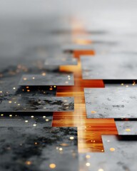 Aufkleber - Quantum Semiconductor Chip with Detailed AI Circuit Board and Embedded Components for Advanced Computing and Next-Gen Digital Innovation