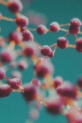 Leinwandbilder - Quantum Cloud Network Visualization with Secure Decentralized Blockchain Nodes and Smart Contracts for Transparent Digital Finance and Supply Chain Solutions