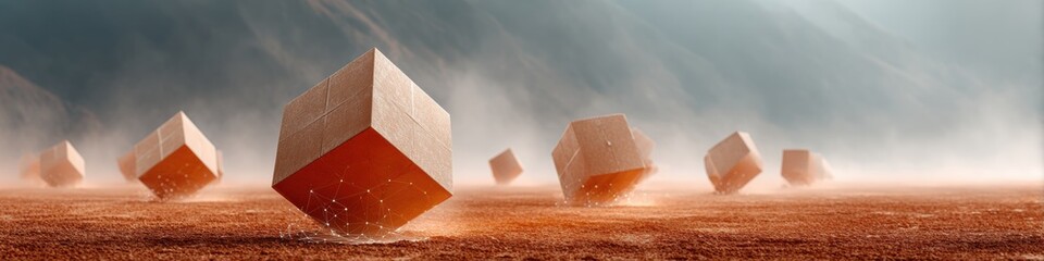 Poster - Decentralized Logistics Network with Redundant Cardboard Cargo Boxes Connected by Digital Lines for Secure Blockchain-Enabled Freight Tracking