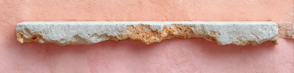 Poster - Premium Close-Up of Weathered Concrete Platform Edge with Coarse Texture Authentic Urban Infrastructure for Modern Construction Marketing and Advertising