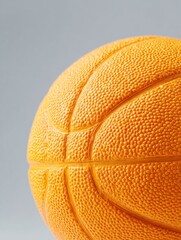 Poster - High-Quality College Basketball Closeup Showing Authentic Texture Detail for Professional Sports Marketing and Advertising Campaigns