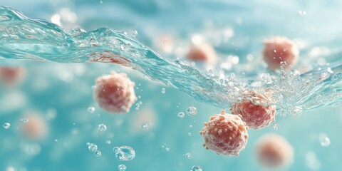 Poster - Modern Professional Microscopic Visualization of Foodborne Bacteria Contamination High-Quality Healthcare Education Content for Safety Awareness Campaigns