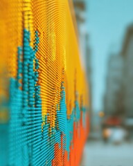 Poster - Modern Professional Stock Market Ticker Display Authentic Urban Finance Innovation for Digital Investment Marketing and Social Media Campaigns