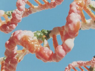 Poster - High-Quality Modern Genomic Data DNA Double Helix Strand in Molecular Biology Laboratory for Professional Genetic Research and Breakthrough Discoveries
