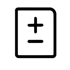 Fototapete - Simple Outline Adjustment Sign Setting Document Interface Element Icon