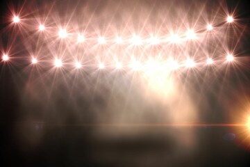 Poster - Flash light on a dark background
