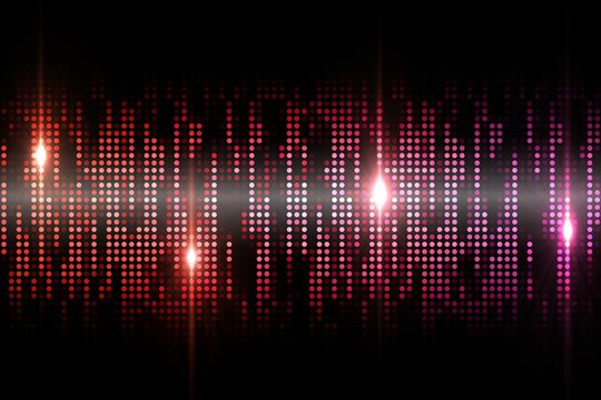Digitally generated cool pixel background
