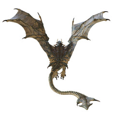 Wall Mural - 3d rendered fantasy dragon
