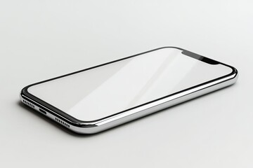 Poster - High Quality Visual of Cartoon Phone 14 Pro Right Side View in White Background