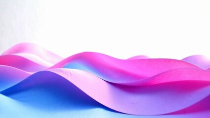 Aufkleber - Minimal abstract wave pattern pulsing in soft pastel colors, perfect background loop